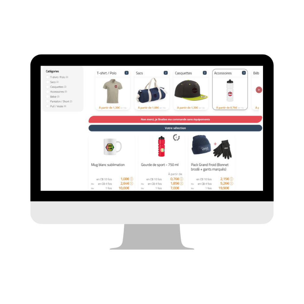 SPORTYNEO online store catalog